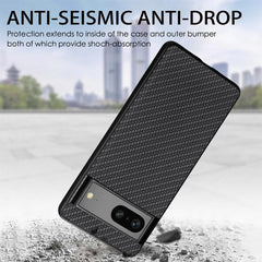 Carbon Fiber Texture Leather Back Cover Phone Case