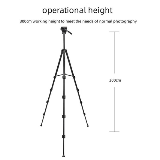 Yunteng VCT-3000 Professional Aluminum Tripod Camera Stand with Pan Head, VCT-3000