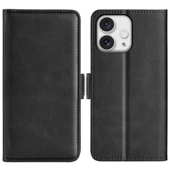 Dual-side Magnetic Buckle Horizontal Flip Leather Phone Case