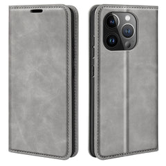 Retro-skin Magnetic Suction Leather Phone Case