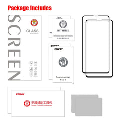 For Xiaomi Poco F5 Pro / Redmi K60 / K60 Pro 2pcs ENKAY Hat-Prince Full Glue 0.26mm 9H 2.5D Tempered Glass Full Film