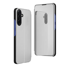 Plated Mirror Horizontal Flip Leather Phone Case with Holder