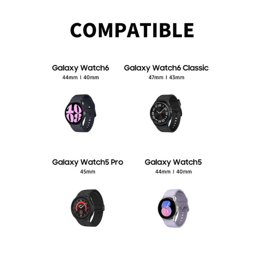 For Samsung Galaxy Watch6 / Watch6 Classic / Watch5 / Watch5 Pro JUNSUNMAY Silicone Charger Stand Non-Slip Base