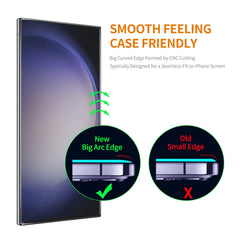 2pcs ENKAY 0.18mm High Aluminum-silicon Tempered Glass Film, Support Ultrasonic Fingerprint Unclock, For Samsung Galaxy S24 Ultra 5G, For Samsung Galaxy S24+ 5G, For Samsung Galaxy S24 5G
