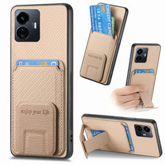 Carbon Fiber Card Bag Fold Stand Phone Case