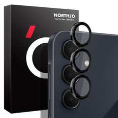NORTHJO Camera LensCD Vein Metal Ring Tempered Glass Film, For Samsung Galaxy A55 5G, For Samsung Galaxy A35 5G, For Samsung Galaxy A05 4G, For Samsung Galaxy A05s 4G, For Samsung Galaxy A25 5G, For Samsung Galaxy A15 4G / 5G