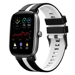20mm Two-Color Sports Silicone Watch Band, For Amazfit GTS 4 Mini