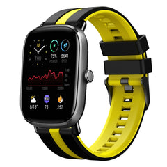 20mm Two-Color Sports Silicone Watch Band, For Amazfit GTS 4 Mini