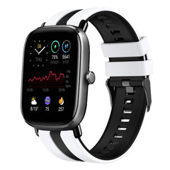 20mm Two-Color Sports Silicone Watch Band, For Amazfit GTS 2 Mini