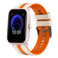 20mm Two-Color Sports Silicone Watch Band, For Amazfit Pop Pro