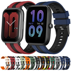 20mm Two-Color Sports Silicone Watch Band, For Amazfit GTS 4