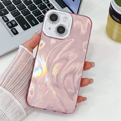 Plating Glitter Texture TPU Phone Case with Lens Film, For iPhone 15