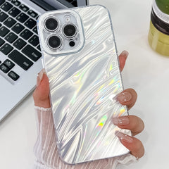 Plating Glitter Texture TPU Phone Case with Lens Film, For iPhone 15 Pro Max