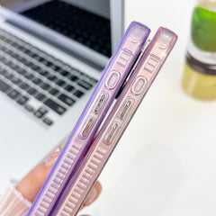 Plating Glitter Texture TPU Phone Case with Lens Film, For iPhone 15 Pro Max