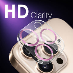NORTHJO Camera Lens Protector CD Veins 3D Tempered Glass Film, For iPhone 16 Pro / 16 Pro Max, For iPhone 16 / 16 Plus
