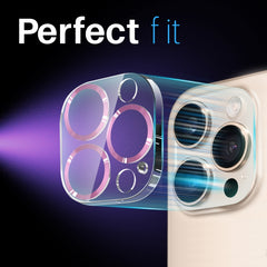 NORTHJO Camera Lens Protector CD Veins 3D Tempered Glass Film, For iPhone 16 Pro / 16 Pro Max, For iPhone 16 / 16 Plus