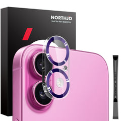 NORTHJO Camera Lens Protector CD Veins 3D Tempered Glass Film, For iPhone 16 Pro / 16 Pro Max, For iPhone 16 / 16 Plus