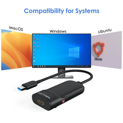 WAVLINK UG3501H Super Speed USB 3.0 To HDMI/Multi Monitor Video Graphic Adapter