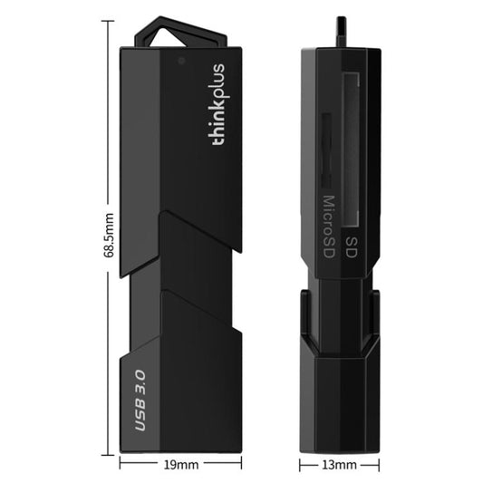 Lenovo D204 USB3.0 Two in One Card Reader, D204