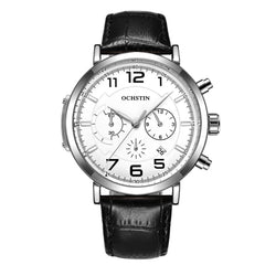 Ochstin 6105 Multi Function Watch Business Leisure Men Watch Waterproof Timing Quartz Watch Belt Watch