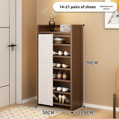 Free installation shoe rack indoor simple folding household multi-layer dustproof rental room shoe storage artifact