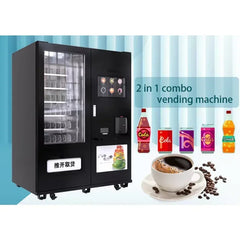 Automatic Coffee Vending Machine Drink Snacks Integrated Commercial with Snack Machines MDB System coffee machines With Grinder
