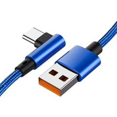 6A 66W Elbow Super Fast Charging Type C Cable for Huawei Mate 50 P60 Nova 11 Honor 100 X9b Xiaomi Redmi POCO USB C Charger Cable