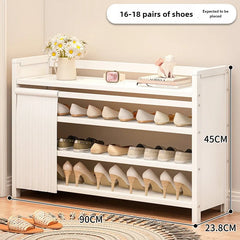 Free installation shoe rack indoor simple folding household multi-layer dustproof rental room shoe storage artifact