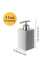 Leeseph Stainless Steel Soap Dispenser, Refillable Pump Bottles Liquid Soap Dispenser, for Kitchen Sink, Countertop, Bathroom