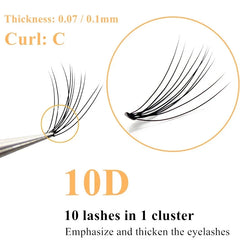 20/30D Mink Eyelashes Natural Eyelash bunches 1 box/60 bundle 3D Russian individual Eyelash Cluster Makeup Tool Lashes Wholesale