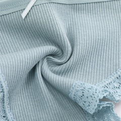 4PCS Women's Cotton Briefs Sexy Female Underpants Elasticity Comfortable Underwear Panties Lingerie S-XL Solid Color Intimate