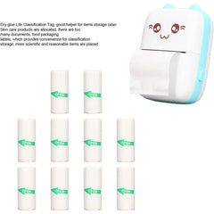10Pcs Mini Printer Paper For peripage Self Adhesive Thermal Paper Printable Sticker Paper for Pocket Thermal Printer