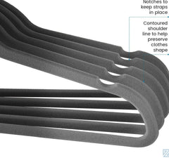 10 pcs /lot Velvet Hangers Non-Slip Clothes Rack Suit Shirt Coat Space Saving Hangers