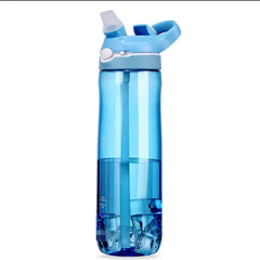 750ml Sports Water Bottle - Hydration On-the-go with Convenient Straw, Perfect for Camping, Hiking BPA-Free and Safe