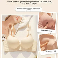 2024 New Push Up Bra for Small Chest Ultra Thick 6CM Padded No Steel Ring Comfortable & Sexy Lift Lingerie for Flat Chest Women