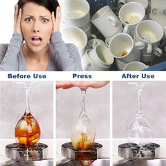 Kitchen Sink Glass Rinser Stainless Steel High Pressure Cup Cleaner Automatic Cup Washer Kitchen Faucet Bar Bottle Washer Tools