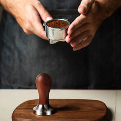 BioloMix Espresso Press Hammer 51mm Solid Wood with whole 304 Stainless Steel Base, suit CM7008