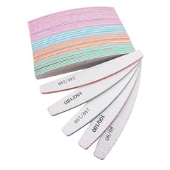 5/25Pcs/Lot Nail File Mix Color 80/100/150/180/240 Grit Professional Sandpaper Cuticle Remover Buffer Files Manicure Tool Set