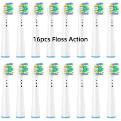 16/20PCS Brush Head nozzles for Oral B Electric Toothbrush Replacement Head Refill Sensitive Floss Cross Action for Oralb