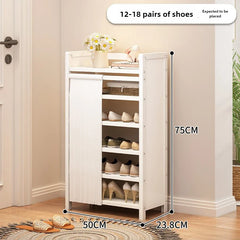 Free installation shoe rack indoor simple folding household multi-layer dustproof rental room shoe storage artifact