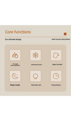 Intelligent timing air dehumidifier 1.5L, air dryer for home bedroom office kitchen deodorization and defrosting EU/US plug