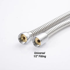 Stainless Steel Shower Hose 5M Long Bathroom Shower Water Hose Extension Plumbing Pipe Pulling Tube Bathroom Accessories