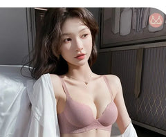2024 New Push Up Bra for Small Chest Ultra Thick 6CM Padded No Steel Ring Comfortable & Sexy Lift Lingerie for Flat Chest Women