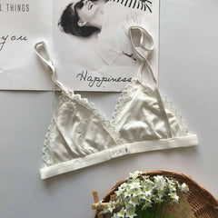 SP&CITY Summer Sexy Lace Tube Top Women Hollow Out Bralette Thin Chest Girl Bras Seamless Transparent Lingerie French Underwear