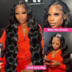 Body Wave 13x4 Lace Front Wigs Human Hair 13x6 Transparent Lace Frontal Wigs Human Hair PrePlucked 4x4 Lace Wigs For Women Bling