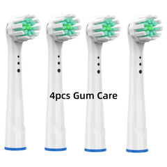4/8PCS Replacement Brush Heads for Oral B Electric Toothbrushes Floss Cross Action 3D Pro White Precision Standard Daily Clean