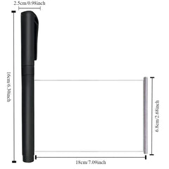 1PC Black Gel Pen with Retractable Blank Scroll ABS and Coated Paper Ballpoint Pen Stationery Pull-out Paper Ballpoint Pen Study