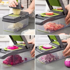 16/14 in 1 Multifunctional Vegetable Chopper Handle Food Grate Food Chopper Vegetable Slicer Dicer Cut Kitchen Items cocina