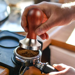 BioloMix Espresso Press Hammer 51mm Solid Wood with whole 304 Stainless Steel Base, suit CM7008