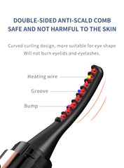 Heated Eye Lash Curler Natural Curling Makeup Revolution Portable Electric Eyelash Curlers Safe Anti-Burn Comb with LED Display